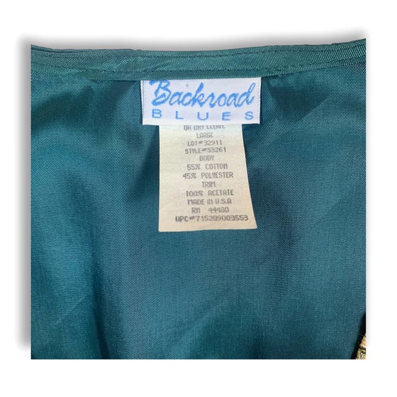 Vintage 80s Backroad Woven Kremlin Russia Village Sleeveless Vest- Women's Large - Picture 5 of 7